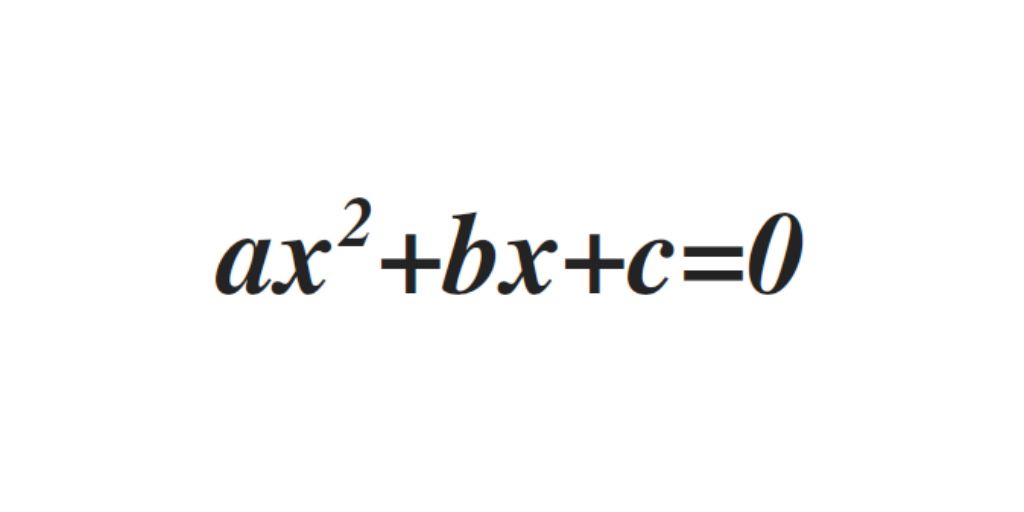 quadratic equation