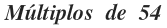 multiplos de 54